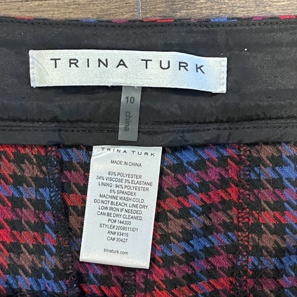 Trina Turk plaid pant - Picture 4 of 4